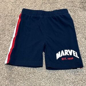 Marvel Dark Blue Shorts with Red and White Accents